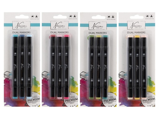 [122782] ROTULADORES DOBLE PUNTA 3 COLORES
