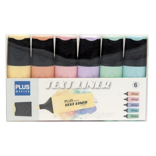 [081359] ROTULADOR FLUOR.TEXTLINER PASTEL 6UD