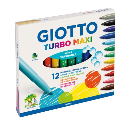 [649979] ROTULADOR GIOTTO TURBOMAXI 12 COL