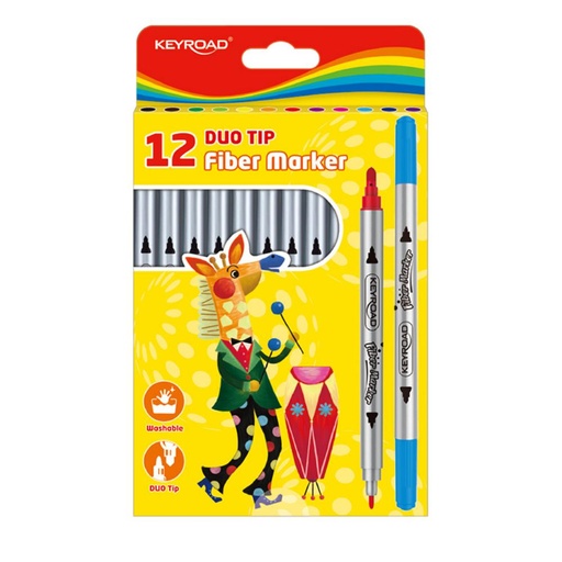 [640022] ROTULADOR KEYROAD DUO TIP 12CO
