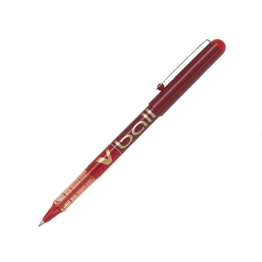 [080193] BOLÍGRAFO TINTA LÍQUIDA PILOT V-BALL 05 ROJO