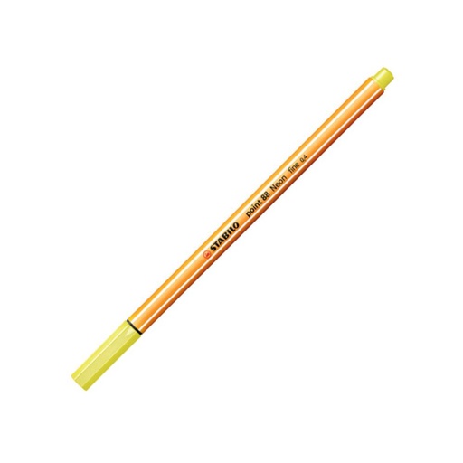 [119041] ROTULADOR PUNTA FIBRA STABILO POINT-88 AMARILLO NEON