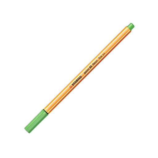 [119042] ROTULADOR PUNTA FIBRA STABILO POINT-88 VERDE NEON