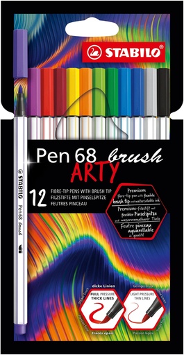 [122340] ROTULADOR STABILO ARTY PEN 68 12CO