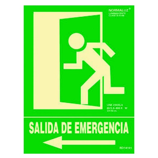 [069231] SALIDA EMERGENCIA IZ.ARCH.2000