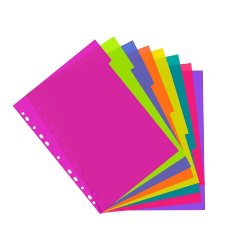 [181027] SEPARADOR A4 POLIP.8 COL MAKRO