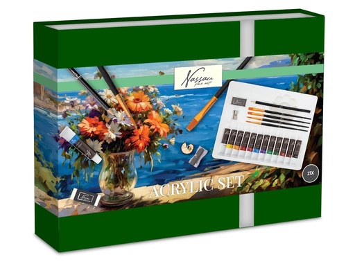[000476] SET ARTE ACRILICOS 21 PZS