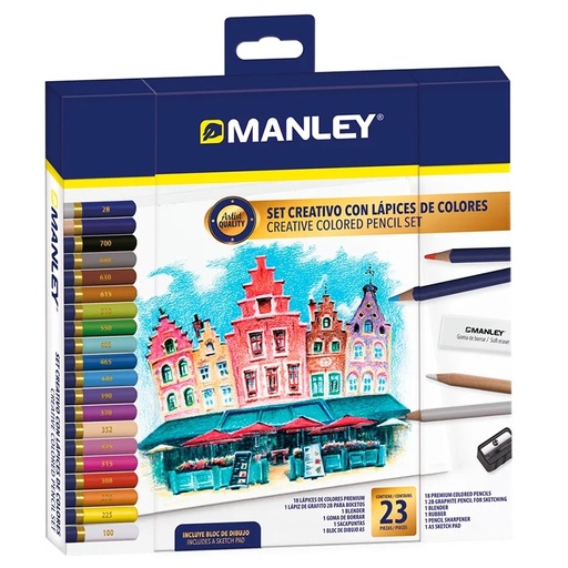 [630942] SET CREATIVO LAPICES COLORES 23UD