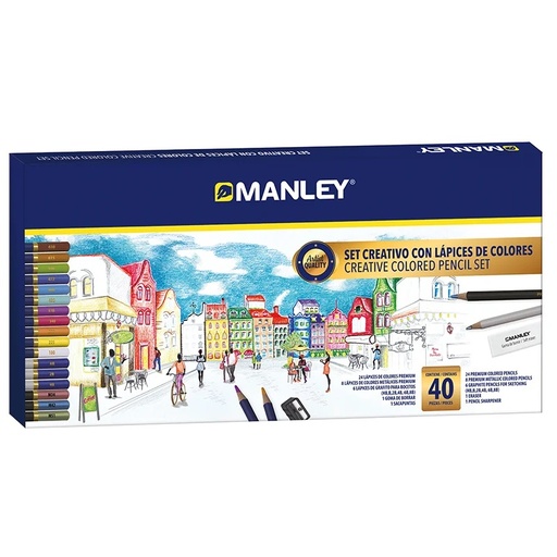 [630943] SET CREATIVO LAPICES COLORES 40UD