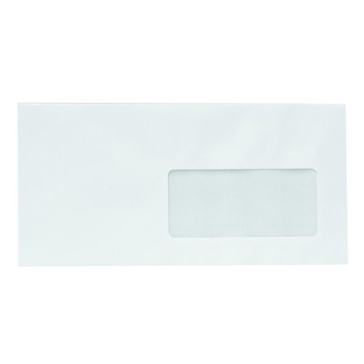 [001326] SOBRE MK 110X220 SIL.VENTANA DERECHA BLANCO