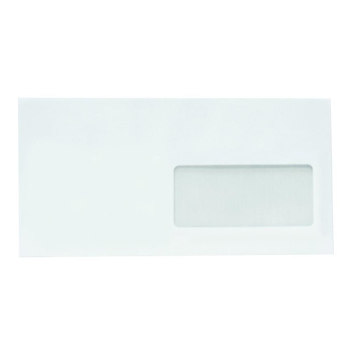 [001329] SOBRE MK 115X225 SIL.VENTANA DERECHA BLANCO