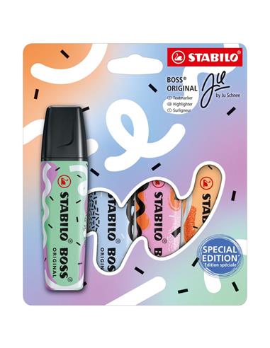 [081514] FLUORESCENTE STABILO BOSS PASTEL 4U 1-101-5