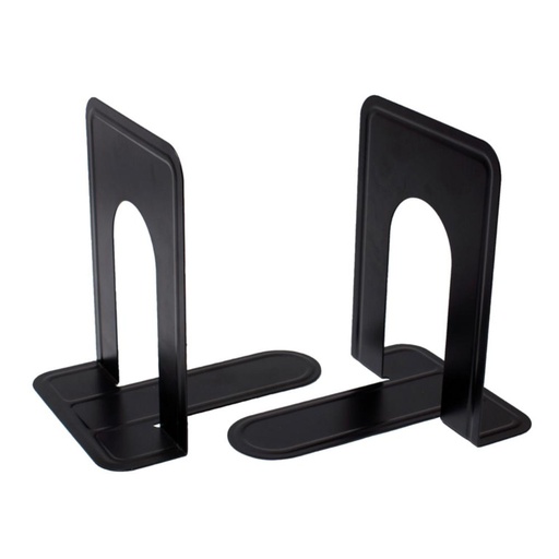 [260138] SUJETALIBROS PLUS METALICO NEGRO 2U