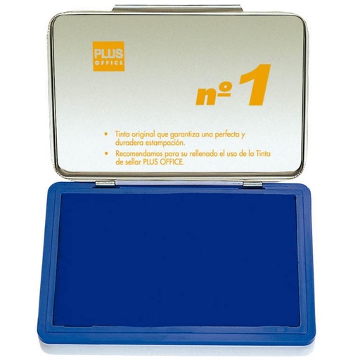 [040140] TAMPON MANUAL SELLAR PLUS OFFICE Nº1 140 X 100 MM AZUL