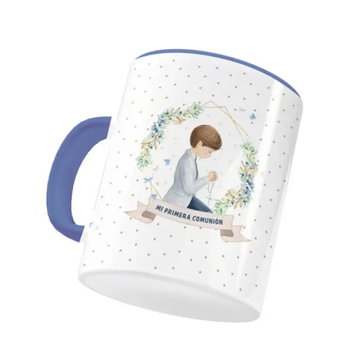 [000749] TAZA CERAMICA NIÑO ORLA COMUNION