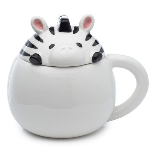[000304] TAZA CON TAPA CEBRA LMUG03