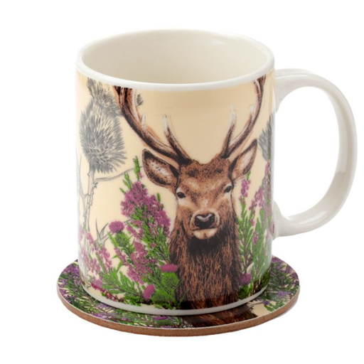 [881535] TAZA+POSAVASOS CIERVO MUGC27