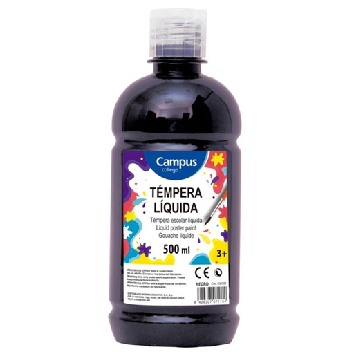 [630392] TEMPERA 500gr.LIQ. NEGRO