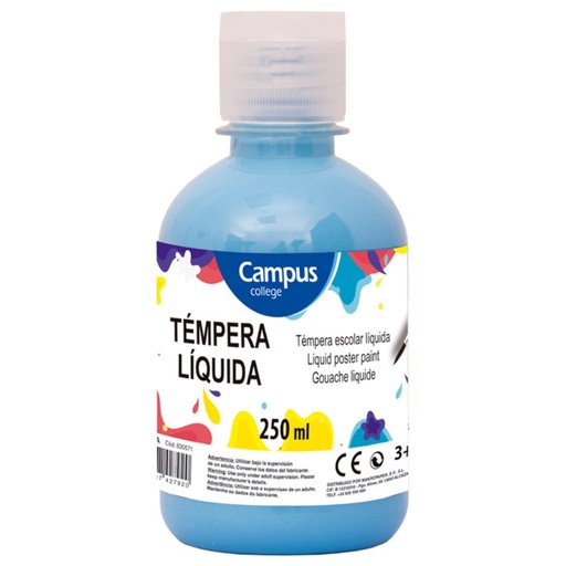 [630566] TEMPERA CAMPUS 250/GR AZUL CYAN