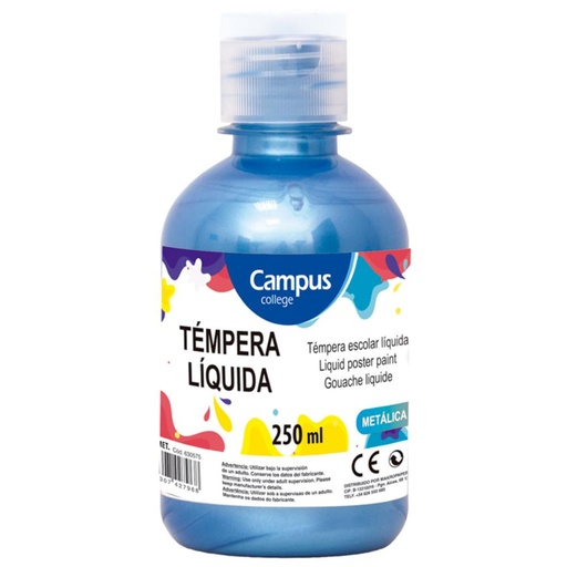 [630577] TEMPERA CAMPUS 250/GR METAL AZUL