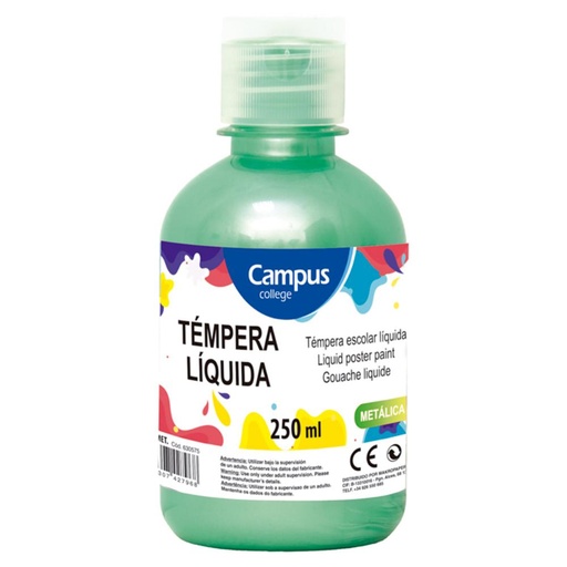[630578] TEMPERA CAMPUS 250/GR METAL VERDE