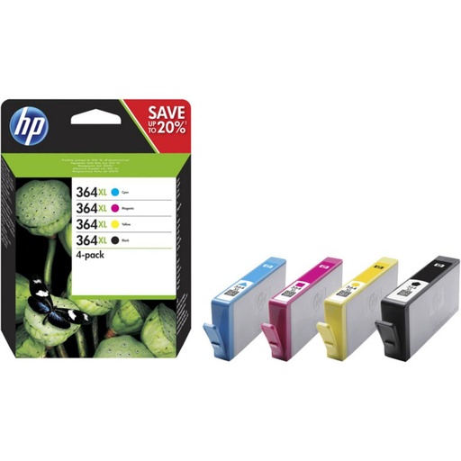 [165935] TINTA HP Nº364XL PACK4/1NG+1P