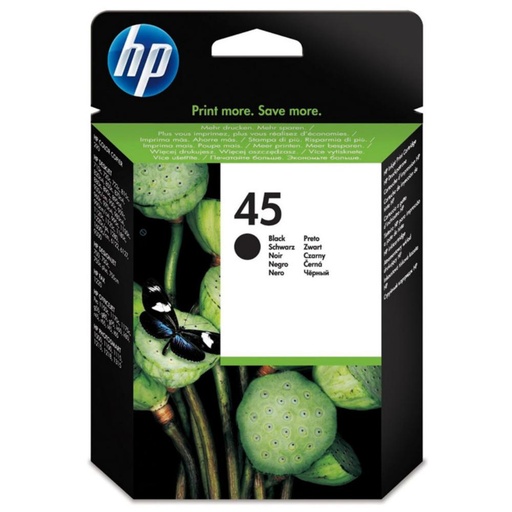 [130156] TINTA HP Nº45 NEGRA 51645AE