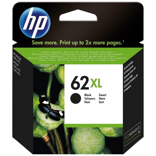 [166075] TINTA HP Nº62XL NEGRO C2P05AE