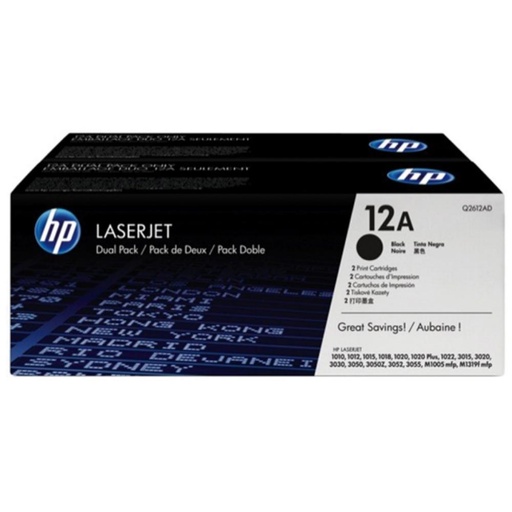 [167160] TONER HP Nº12A Q2612AD PACK 2U