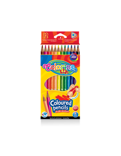 [653086] LAPICES TRIANGULARES COLORINO 12COL 51798PTR