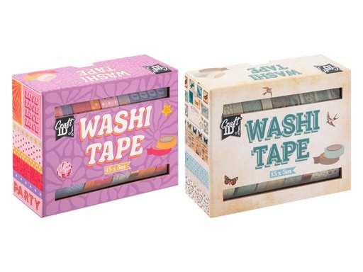 [000484] WASHI TAPE CAJA 15 PZS 5M