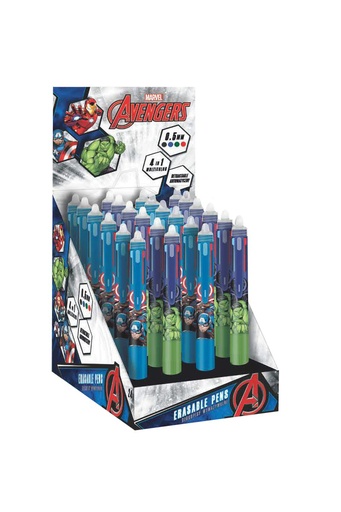 [972256] BOLIGRAFO BORRABLE MULTICOLOR 4 EN 1 AVENGERS