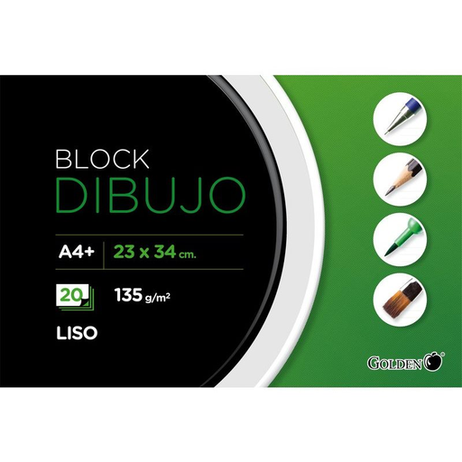 [972305] BLOC DIBUJO A4+ LISO 135GR ESPIRAL