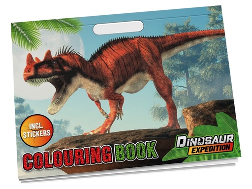 [972560] LIBRO COLOREAR DINOSAUR EXPEDITION C/PEGATINAS 25H