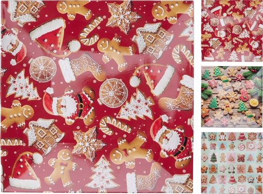 [972743] BAJOPLATO NAVIDAD 30X30CM 4MOD