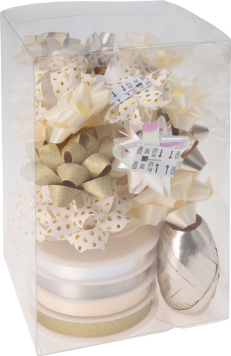 [972756] WRAPPING DECO SET BOW AND RIBB