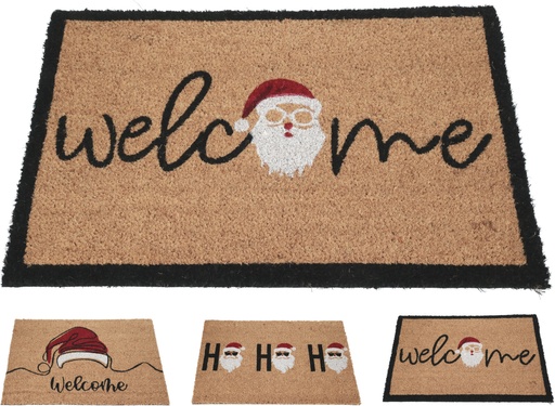 [972768] DOORMAT 3ASS XMAS DESIGN