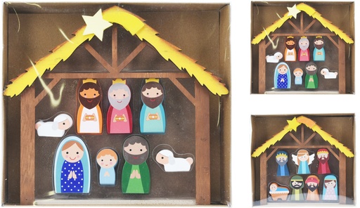 [972775] NATIVITY SET 7PCS 21CM 2ASS (F1)
