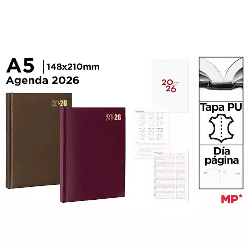 [972829] AGENDA 2026 15X21CM TAPA PU D/P