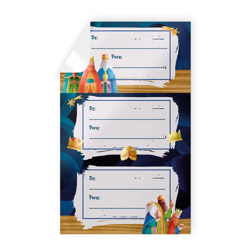 [972892] BLISTER 9 STICKERS NAVIDAD REYES MAGOS