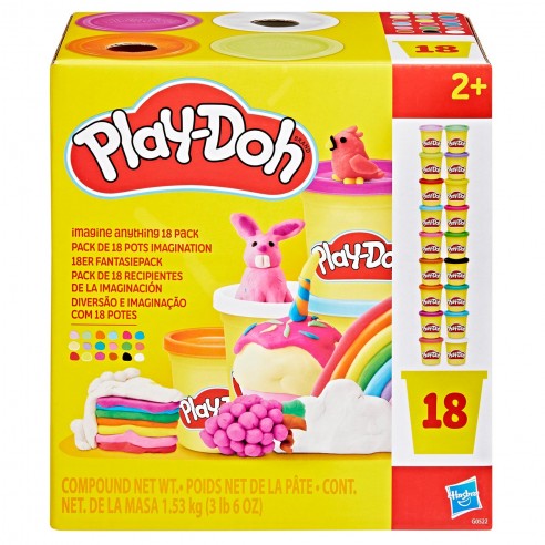 [973005] PLAY-DOH PACK 18 BOTES HASBRO
