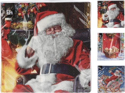 [973031] SERVILLETAS NAVIDAD 16U