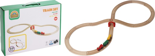 [973091] TREN MADERA 20PZS