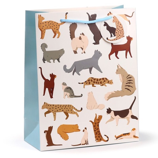 [973096] BOLSA DE REGALO GATOS FINE MEDIANA