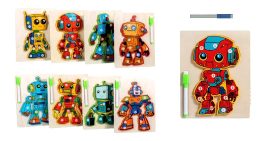 [973165] ENCAJE MADERA ROBOTS