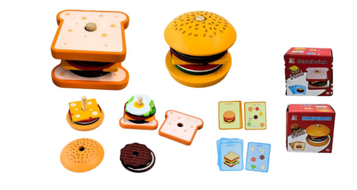 [973167] ENCAJE SANDWICH&HAMBURGUESA MADERA