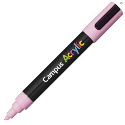 [081284] ROTULADOR CAMPUS ACRYLIC 2.5MM ROSA PASTEL