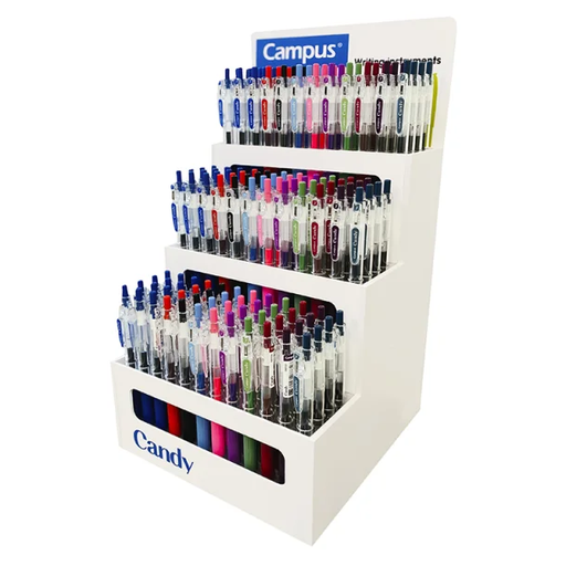 [081853] BOLIGRAFO TINTA GEL CAMPUS CANDY EXPOSITOR 288 UD.