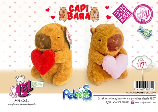 [973305] CAPIBARA LOVE 2 COL 22CM