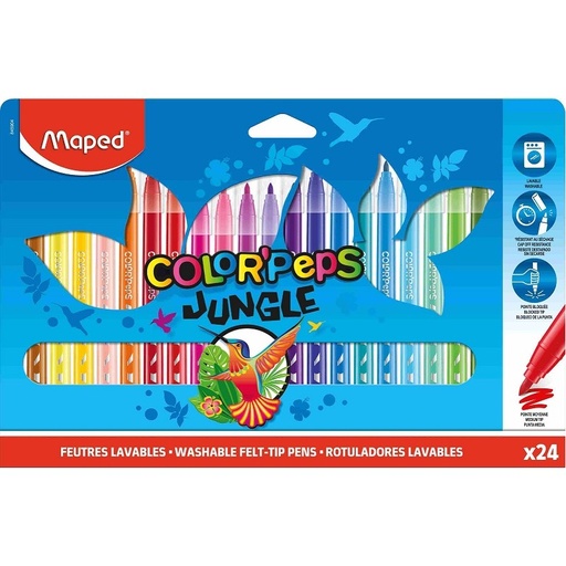 [973366] ROTULADORES JUNGLE 2.0 24U